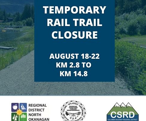 FIVE-DAY CLOSURE FOR RAIL TRAIL SECTION ALONG MARA LAKE